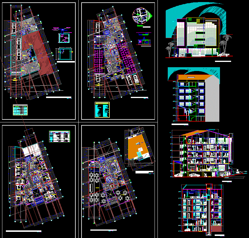 Hotel Israel CAD Drawings Provided in DWG File for Architecture Design