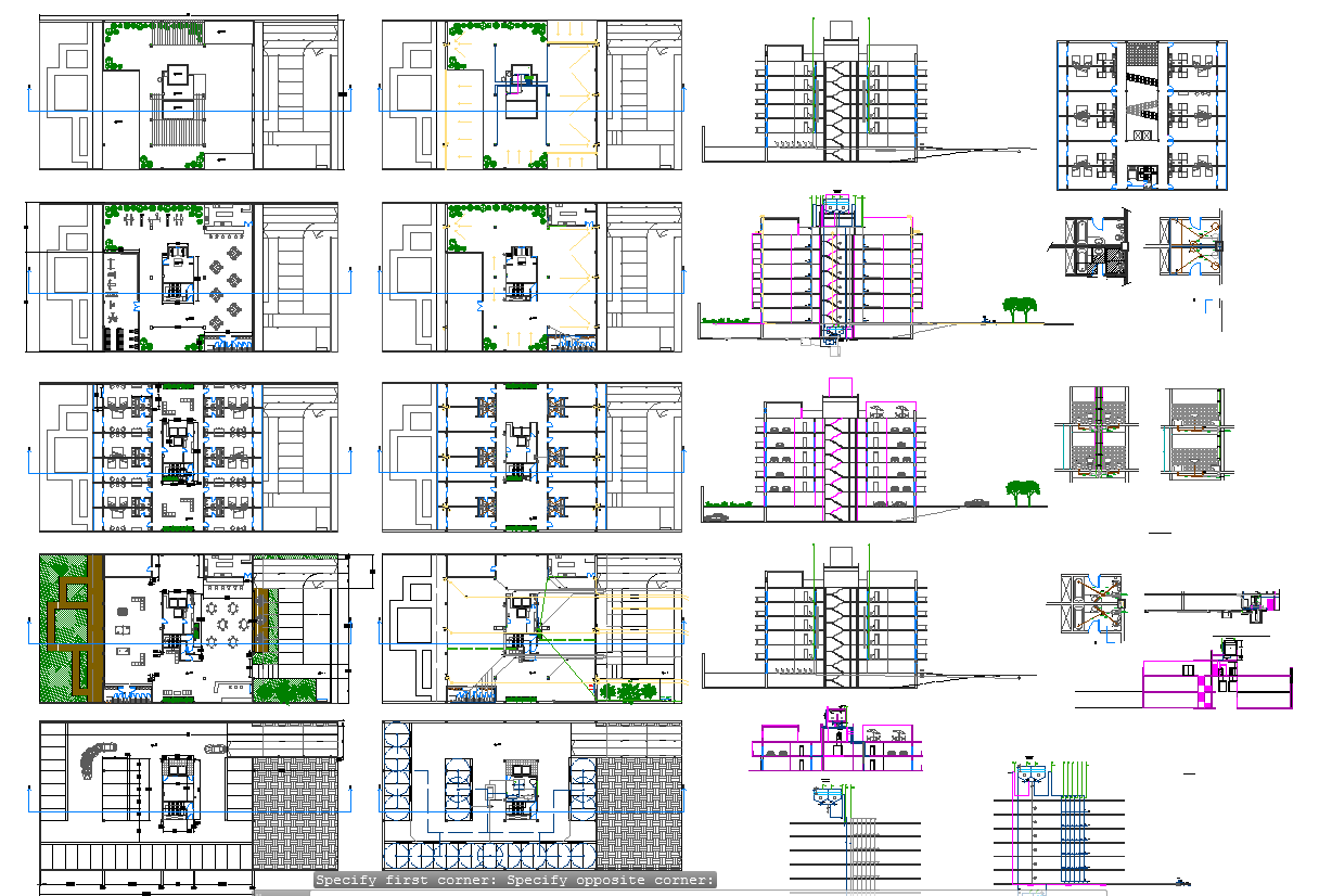 1026 Sq mtr hotel architecture plan and design