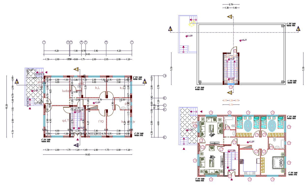 10Mtr X 15Mtr House Furniture Plan AutoCAD File