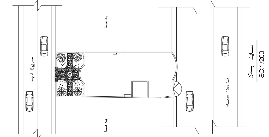 10X15m house plan site layout CAD drawing is given in this file