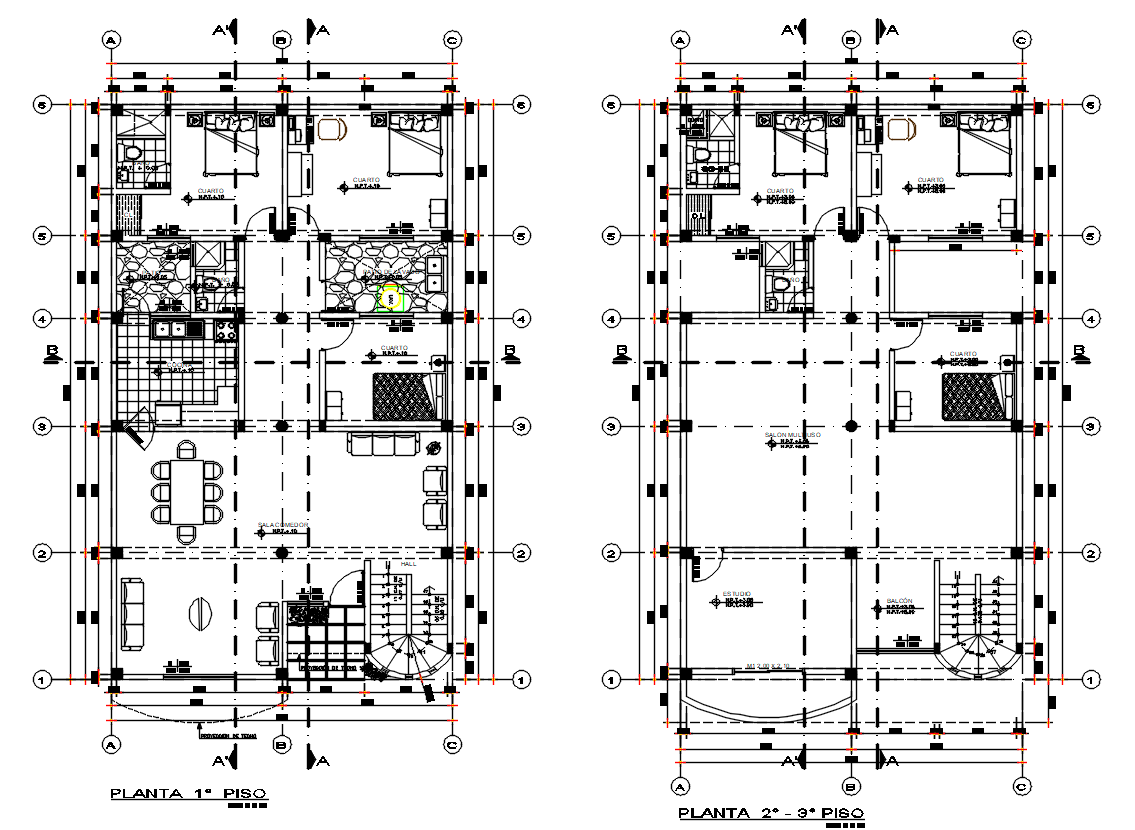 10X16 Meter House Plan AutoCAD Drawing Download DWG File
