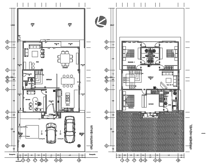 10x12m House Plan with Ground and First Floor Layout