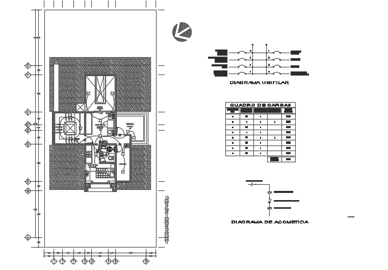10x12m second floor house plan electrical layout CAD drawing