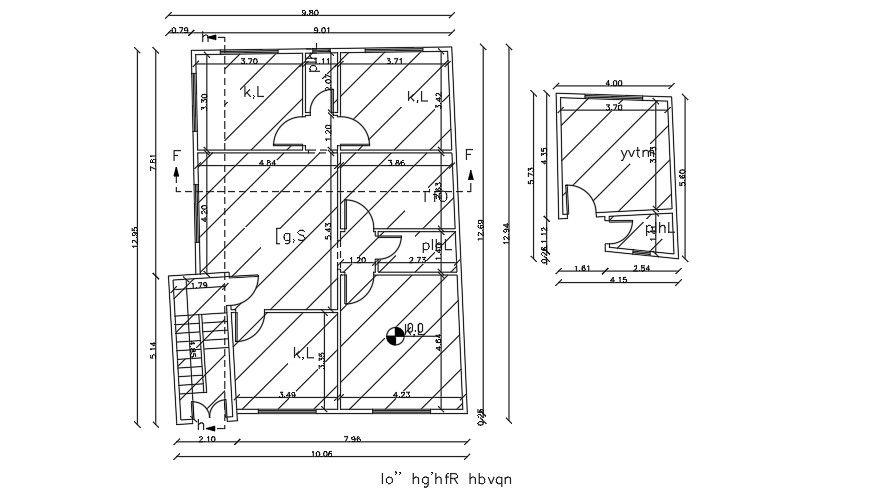 10x13 Meter Apartment First Floor Plan CAD DWG File