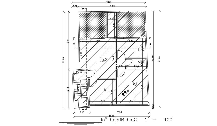10x13 Meter Apartment Second Floor Plan CAD DWG File