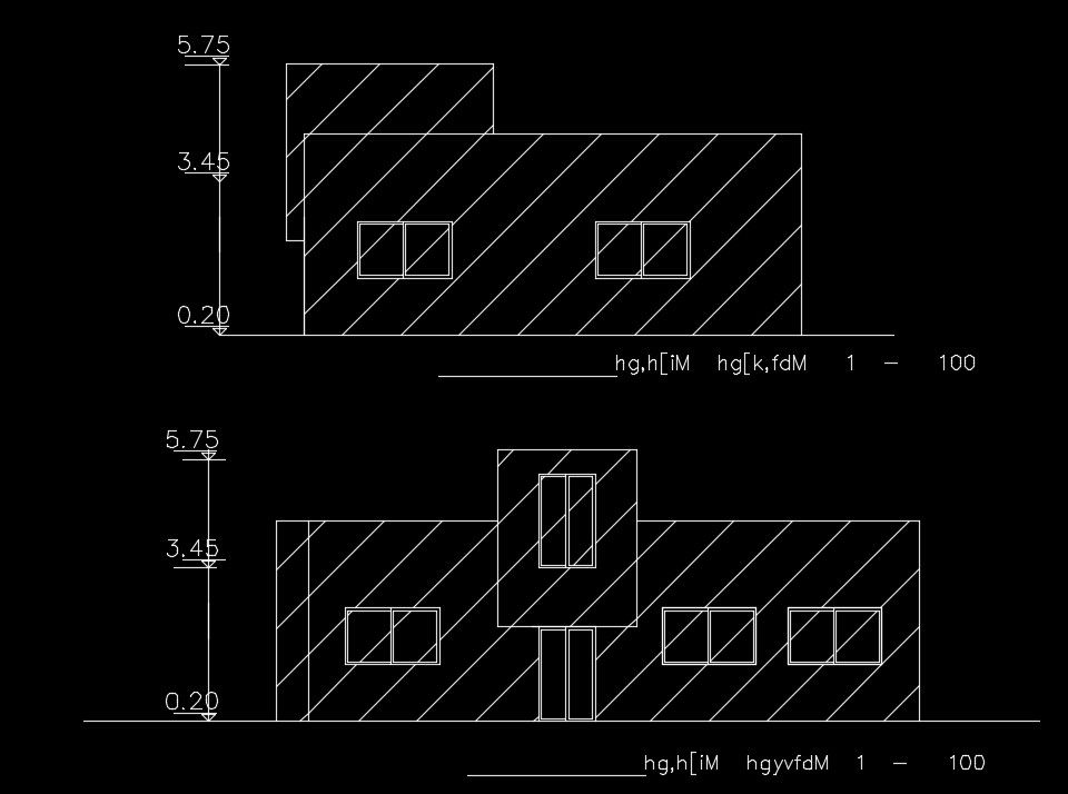 10x13m house building elevation view