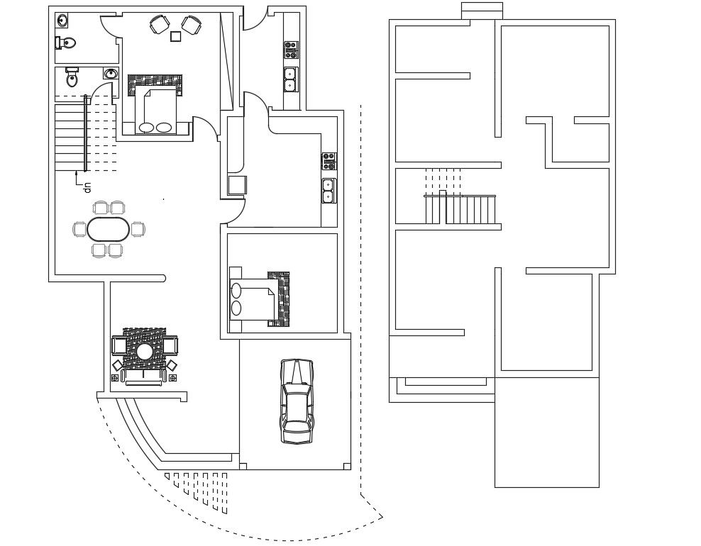 10x14m house plan has been given in this Autocad drawing file. Download now.