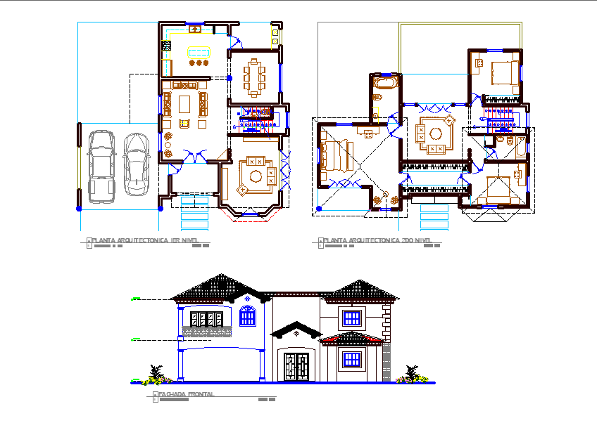 10x15 Meter 3BHK House AutoCAD Layout