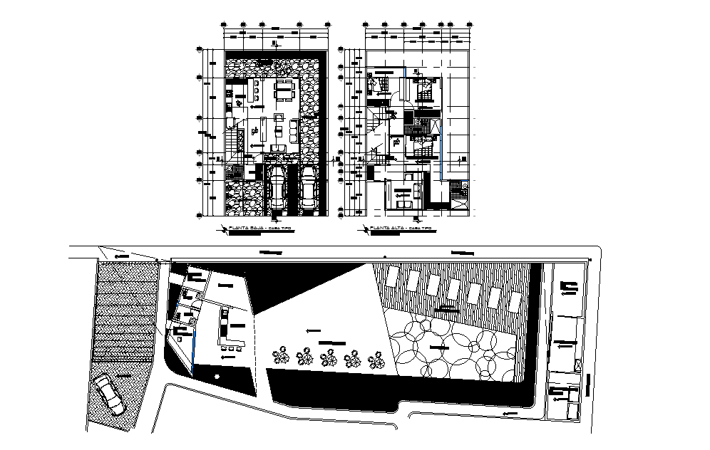 10x16m East facing house plan is given as per vastu shastra in this Autocad drawing file. Download the 2D Autocad file.