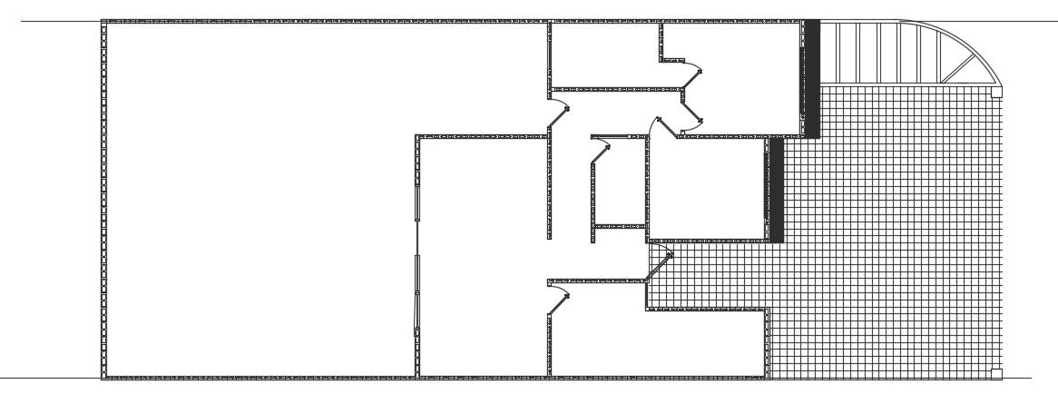 10x20m single story house plan AutoCAD drawing