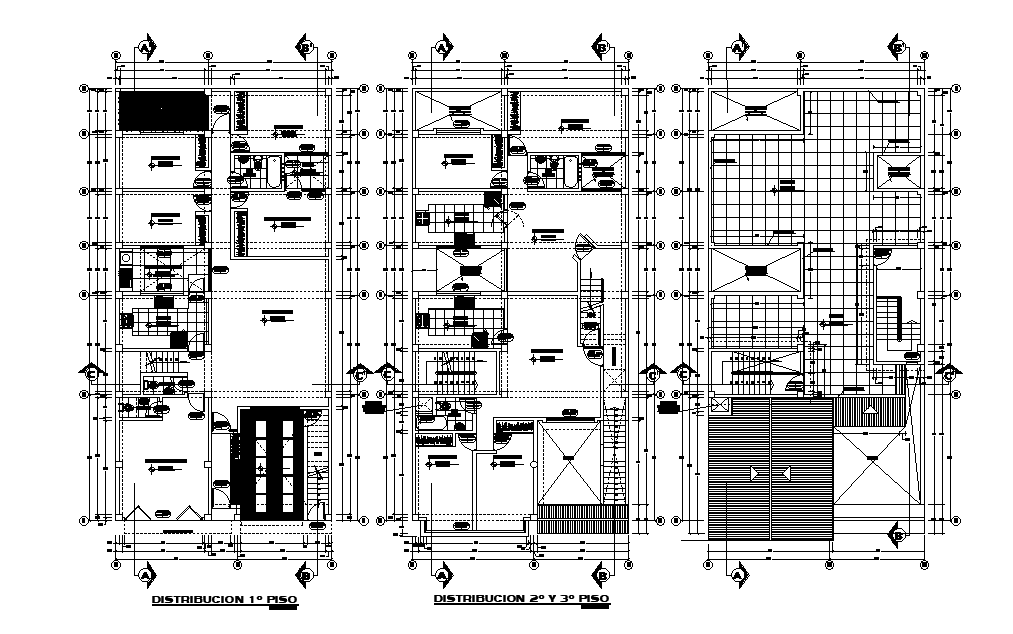 10x22m house plan is given in this Autocad drawing file.Download the Autocad model.