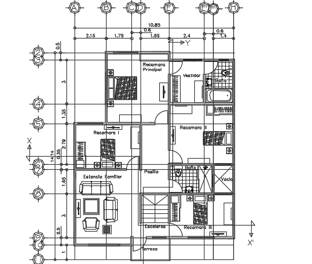 10x22m wonderful first floor house plan