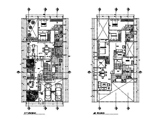 10x23m multifamily house plan AutoCAD model is given in this file