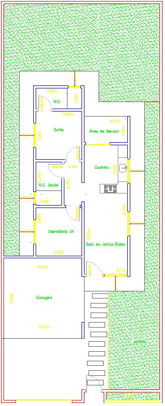 10x24m architecture wonderful house plan AutoCAD drawing
