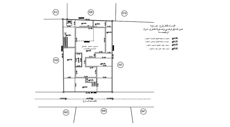 10x28 meter Site Plan Layout AutoCAD File
