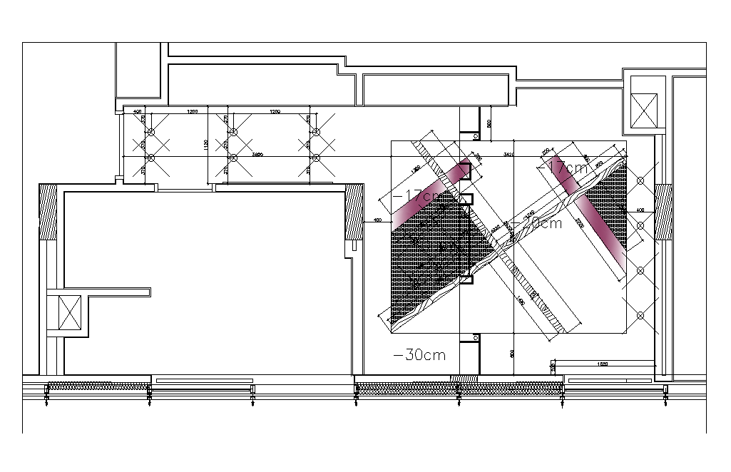 10x5m kid’s bedroom plan is given in this Autocad drawing file. Download now.