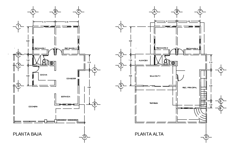 10x6m architecture house plan sanitary cad block drawing