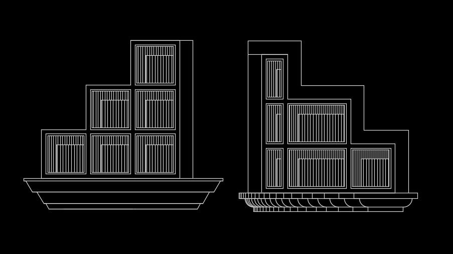 10x6m house plan of the common bathroom location detail