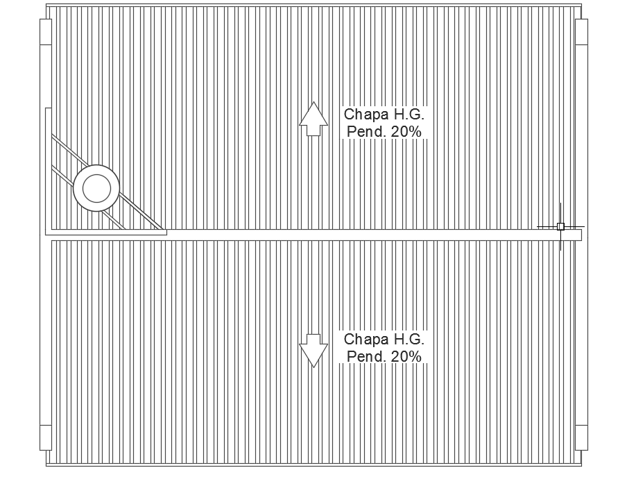 10×8m House Roof Layout Plan in AutoCAD DWG Format