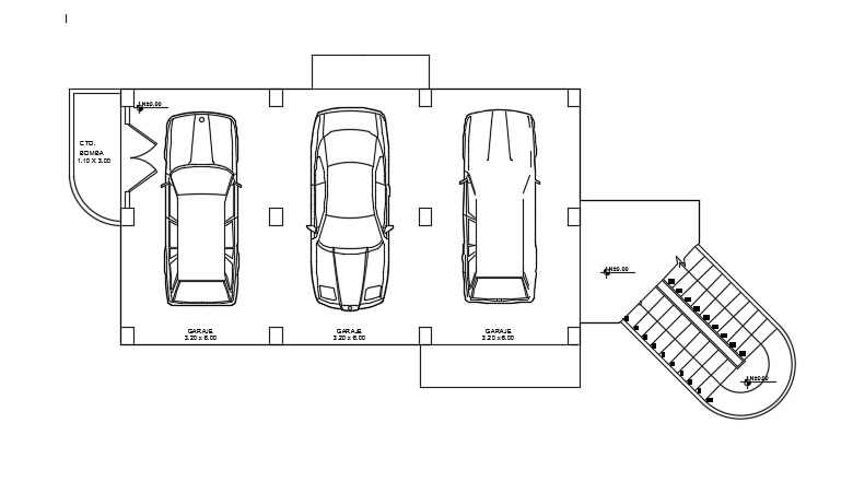 10x8m two story house plan CAD drawing is given