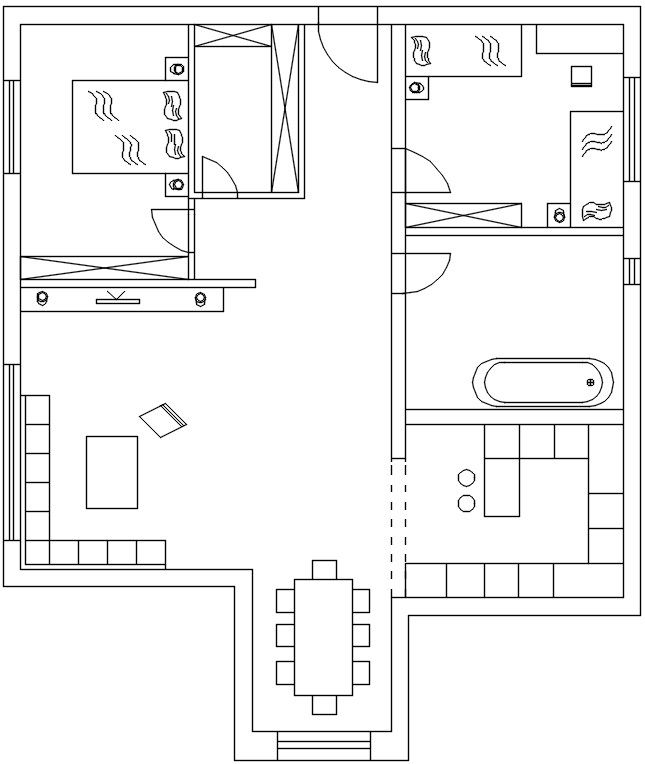 11x10m 2bhk architecture house plan design