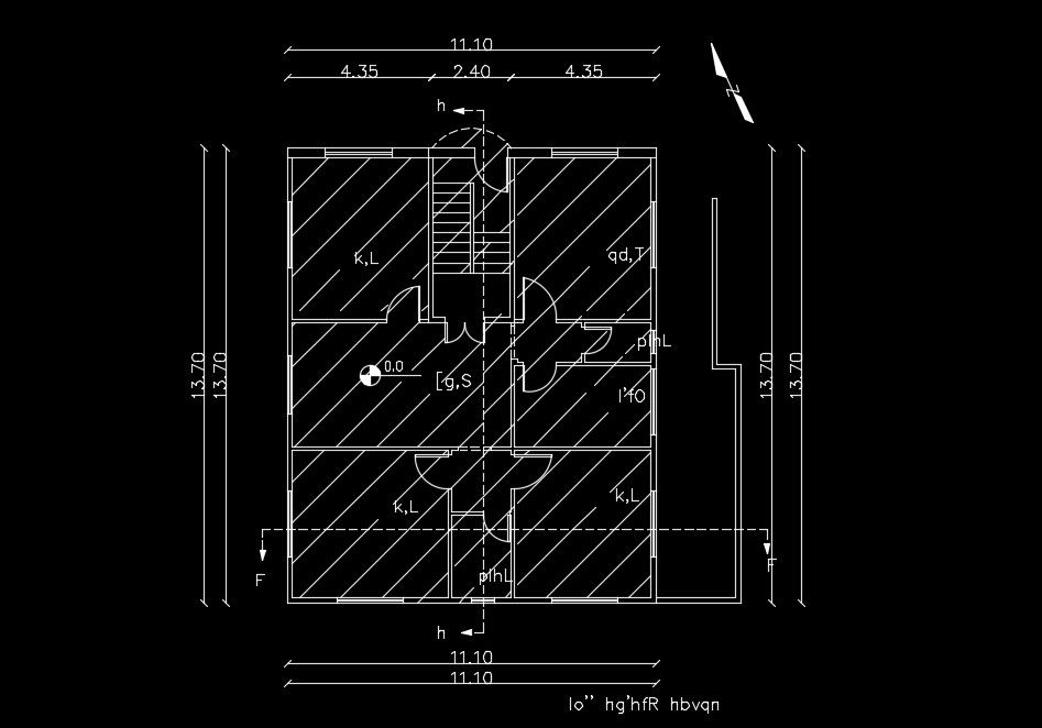 11x14m architecture house plan