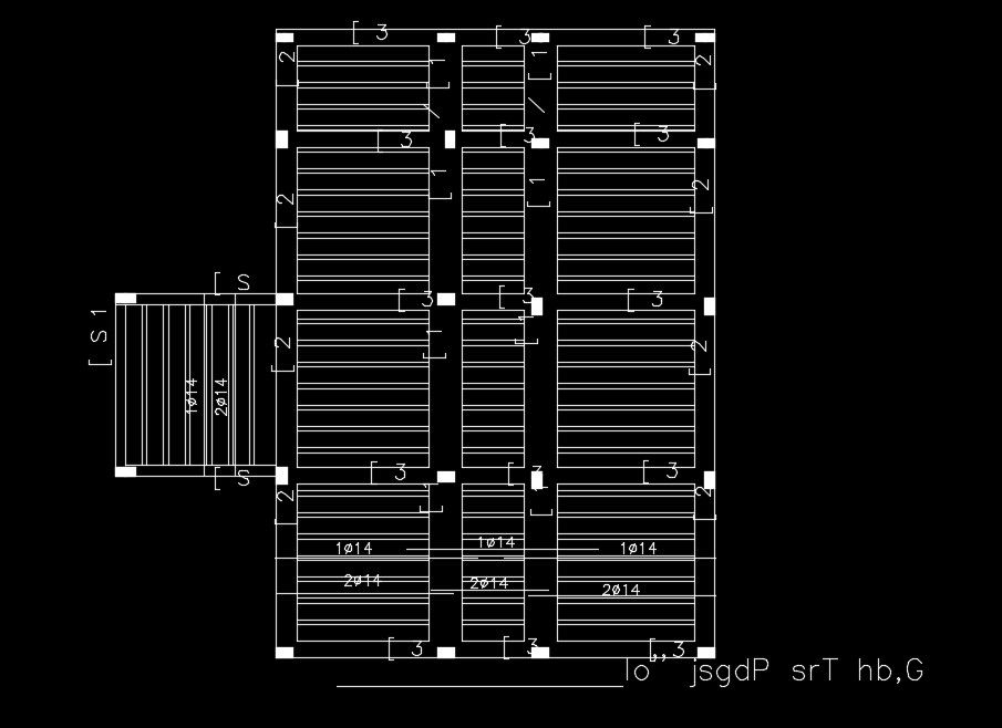 11x15m architecture house plan column and beam drawing i