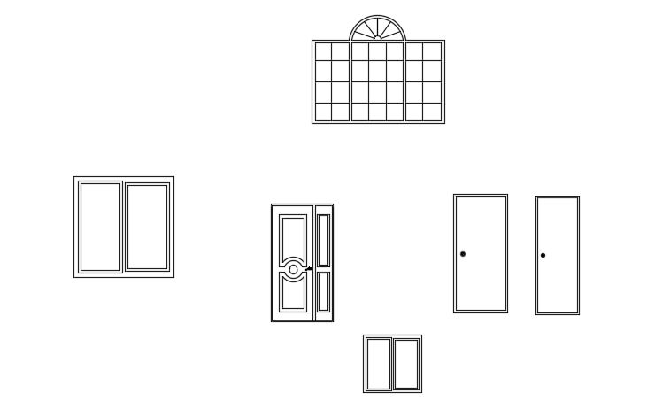 11x15m house plan door and window plans are given in this file
