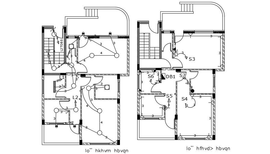 11x20m architecture home plan AutoCAD drawing