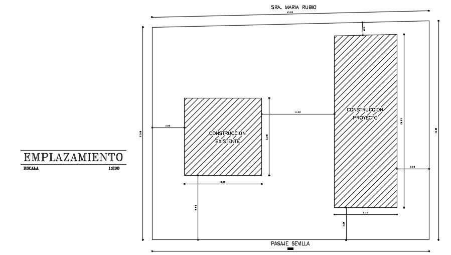 11x24m house plan site layout CAD drawing