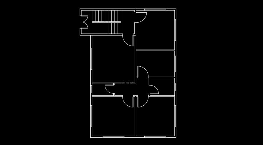 11x8m house plan layout AutoCAD drawing is given in this file