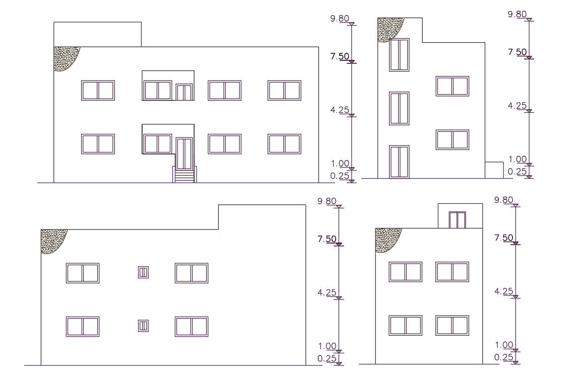 121 Square Yards House Building Elevation Design