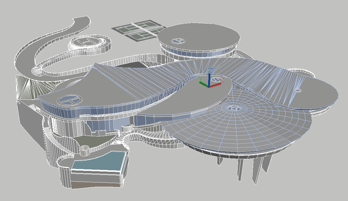 Futuristic 3D Modern House Concept with Advanced Architectural Design