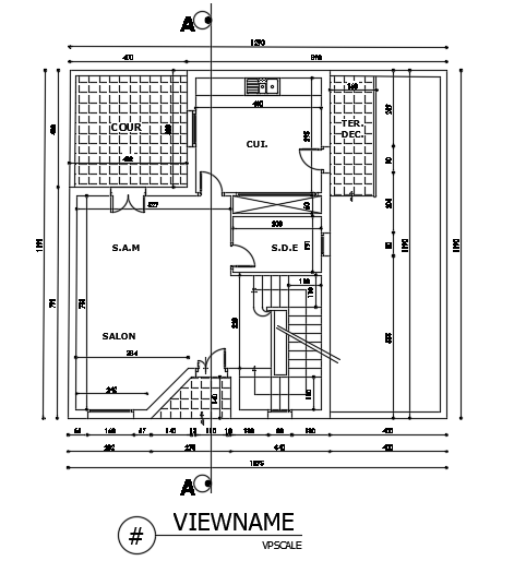 12x12m architecture 3bhk house plan ground floor