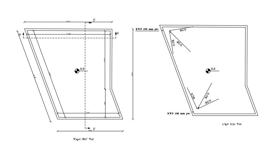 12x13 Meter Terrace Plan AutoCAD File