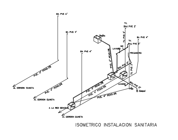 12x13m house building sanitary line detail drawing