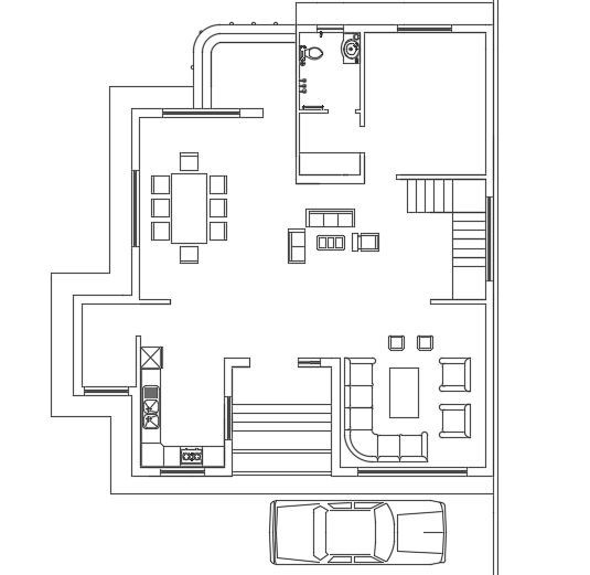 12x14m architecture house plan AutoCAD model is given in this file