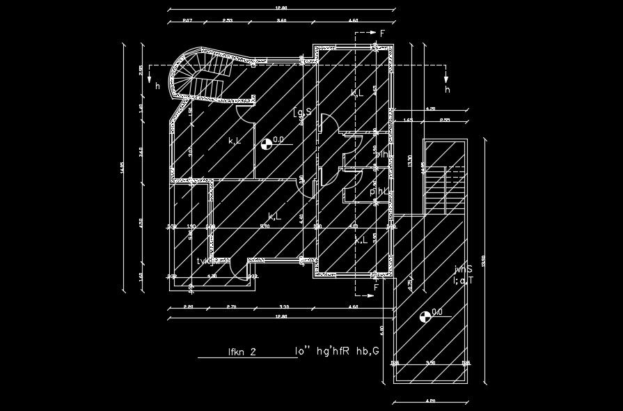 12x14m first floor house plan