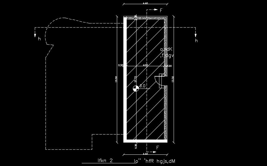 12x14m site layout is given in this AutoCAD drawing model