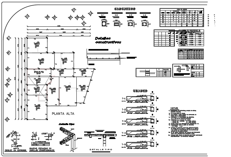 12x15m first floor house building beam detail drawing