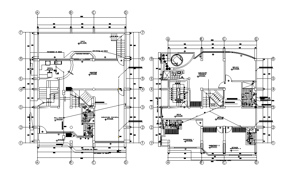 12x15m house plan sanitary pipe lines are given in this Autocad drawing file. Download now.