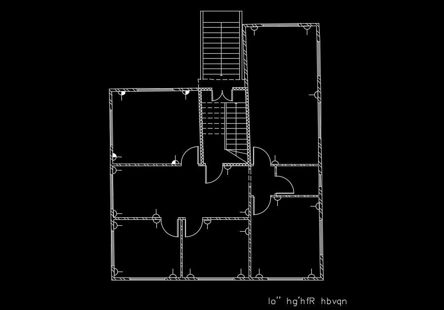 12x15m house plan switch point location AutoCAD drawing