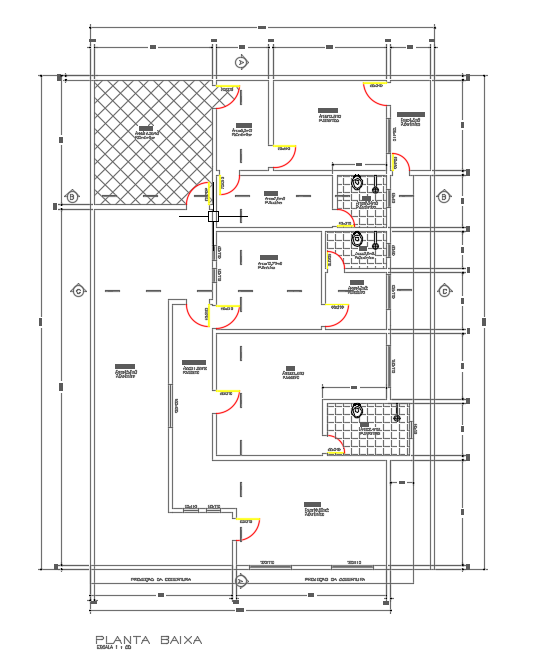 Detailed Ground Floor Plan of 12x17m Home in CAD File