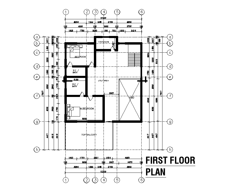 12x18m First Floor House Plan | AutoCAD DWG File