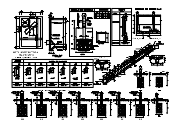 12x19m house building structural section CAD drawings
