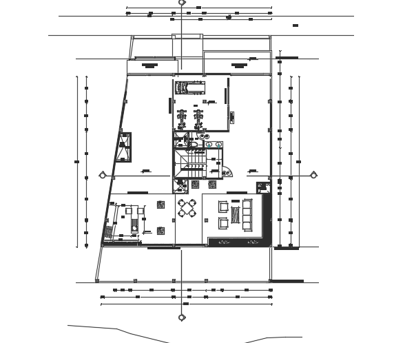 12x21m three story third floor layout AutoCAD model is given in this file