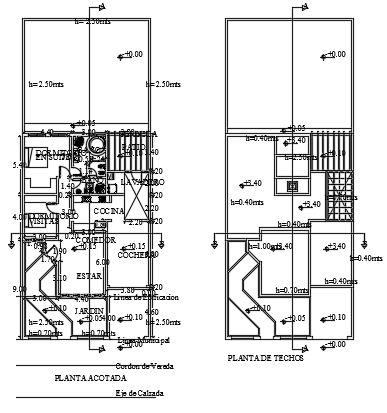 12x30m house plan ground floor AutoCAD model is given
