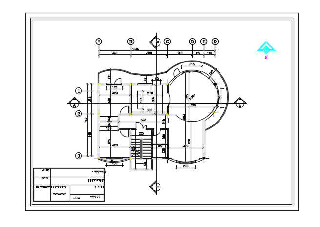 12x7m first floor three story house plan is given in this file