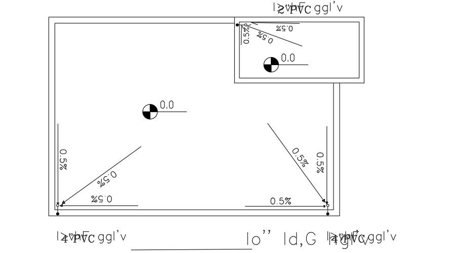 12x8 Meter House Slope Plan AutoCAD File