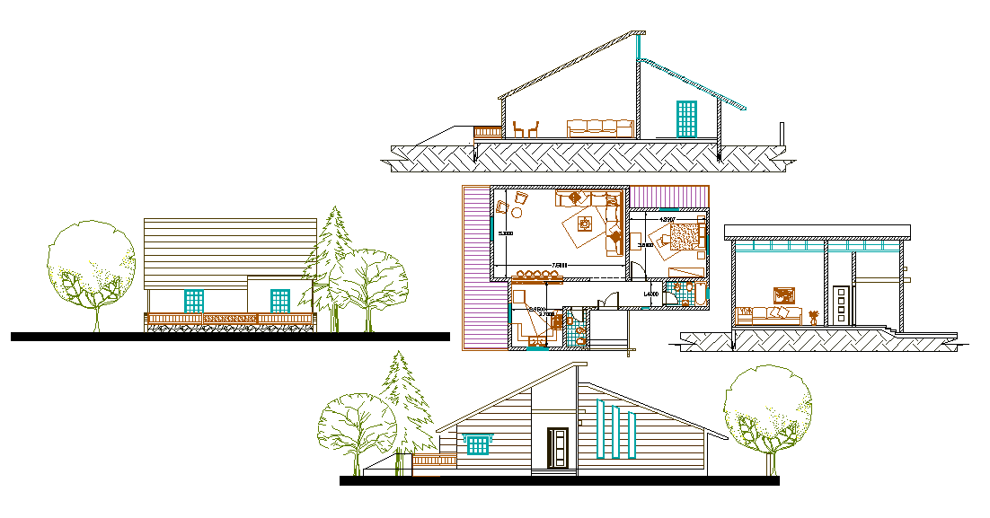 12x9 Meter 1BHK AutoCAD DWG File